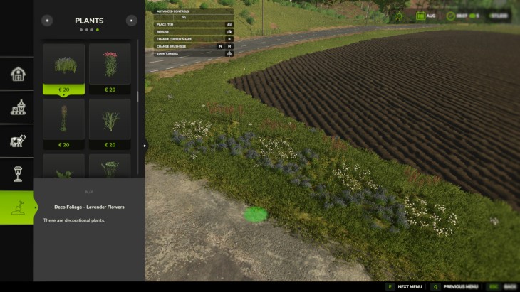 FS25 - All Decorative Foliage V1.0.1