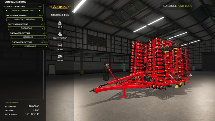 FS25 - Cultivator Settings V2.0.1