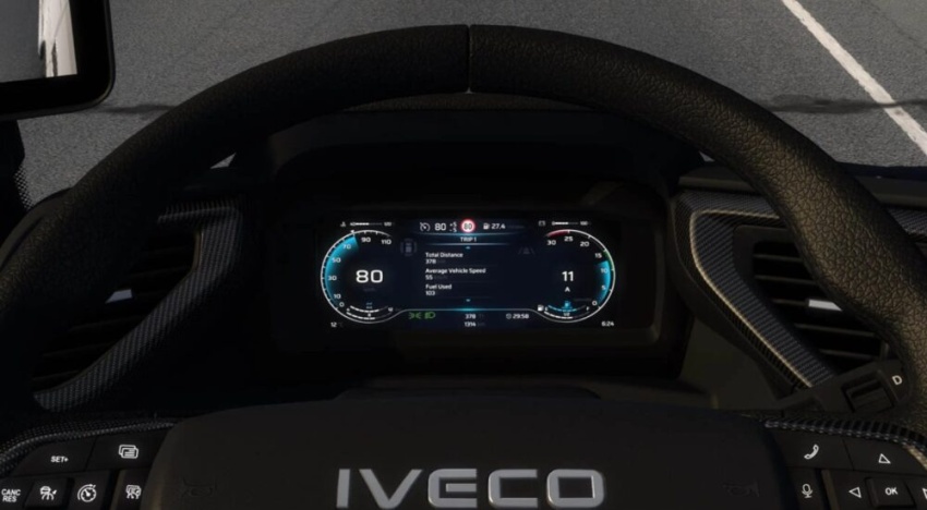ETS2 - Iveco S-Way Improved Dashboard V1.56