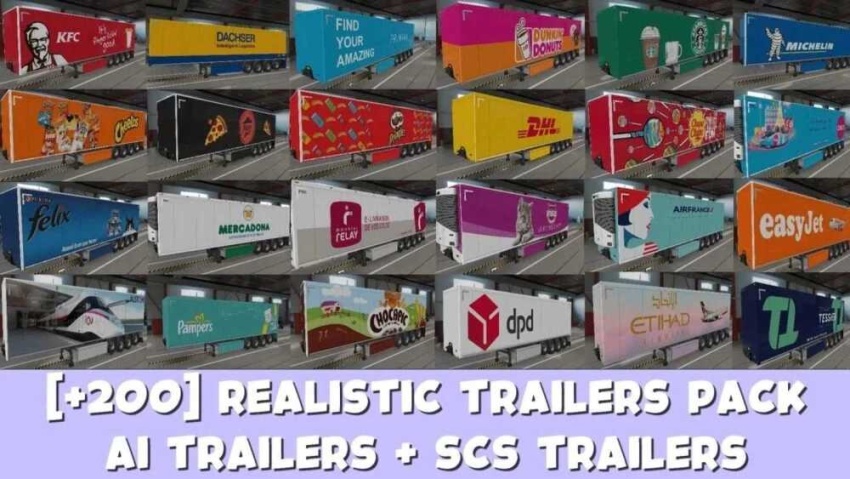 ETS2 - Realistic Trailers Pack V1.56