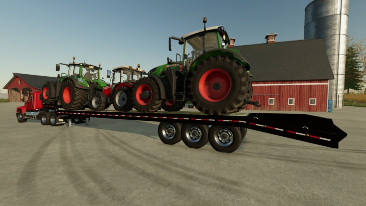 FS25 - Dropdeck Trailer - Autoload Bales V1.0.1.2