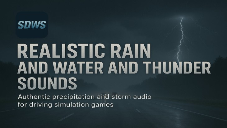 ETS2 - Realistic Rain And Water And Thunder Sounds V9.1