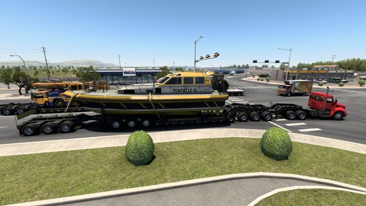 ATS - Multiple Trailers in Traffic Mod V1.56.2