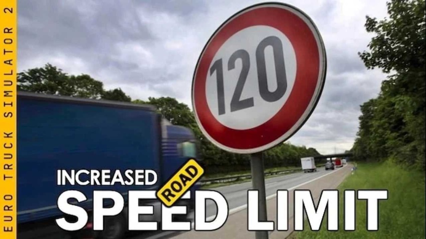 ETS2 - Increased Road Speed Limits V1.56