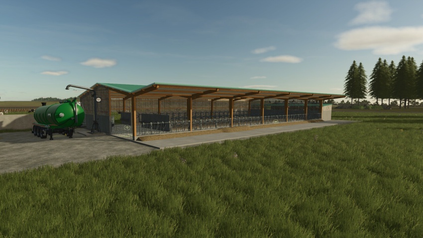 FS25 - Cow Barn Pasture V1.0