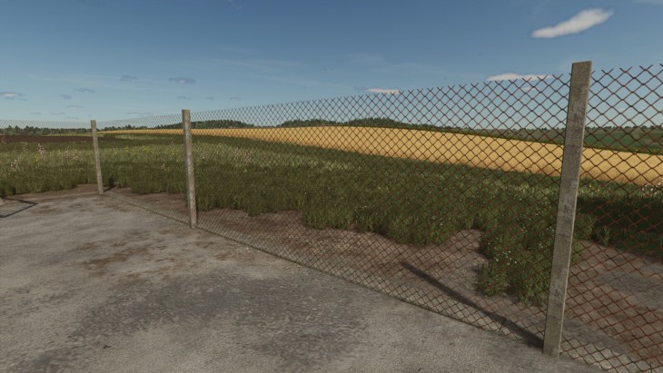FS25 - GDR Metal Mesh Panel Fence V1.0