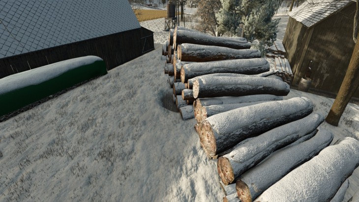FS25 - Wood Decoration Set V1.0