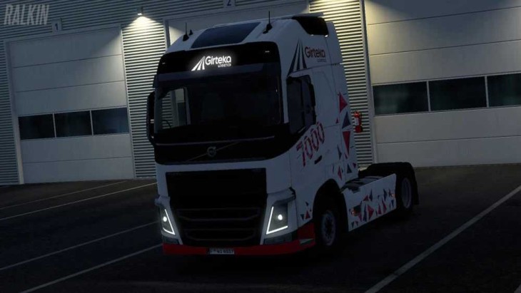 ETS2 - Girteka Logistics 7000th Truck Special Skin V1.0 (1.56)