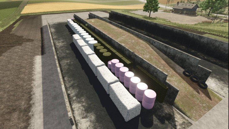 FS25 - Bunker Silo Bale Storage V1.0