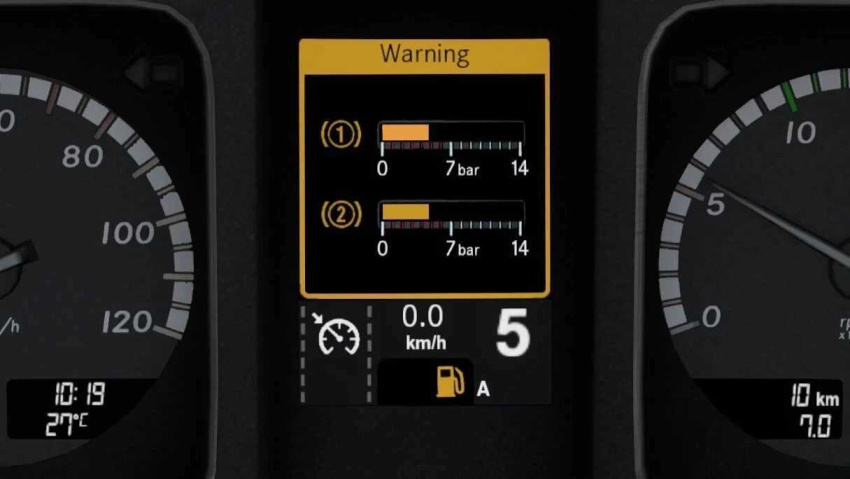 ETS2 - Mercedes-Benz Actros MP4 Realistic Dashboard Computer V1.56