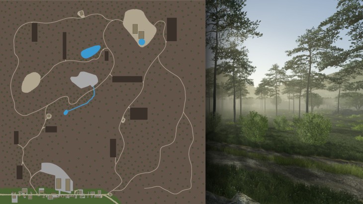 FS25 - Greenwood Forest Map V1.0