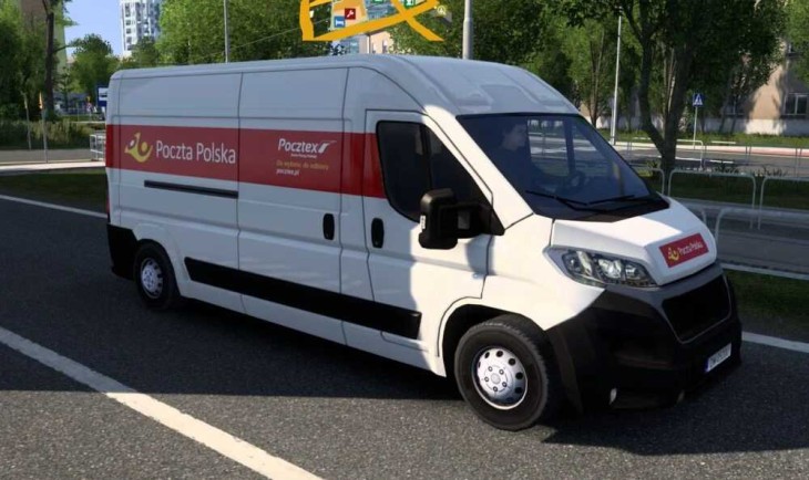 ETS2 - Poczta Polska AI Traffic VAN V1.0