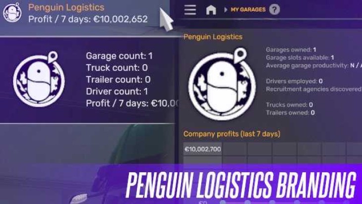ETS2 - Penguin Logistics Company Logo V1.0