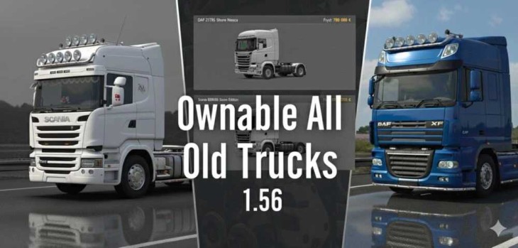 ETS2 - Ownable All Old Trucks – Dealer Unlock (1.56)