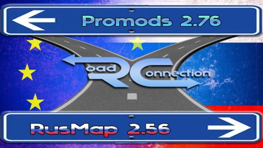 ETS2 - Rusmap + Promods Road Connection V1.56