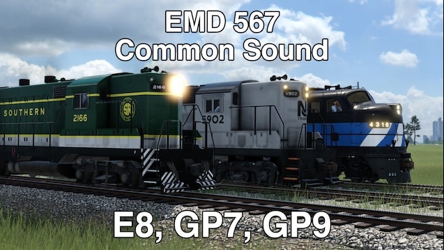 Transport Fever 2 - EMD 567 Soundsets (GP7/9, E8, CF7, NW2)