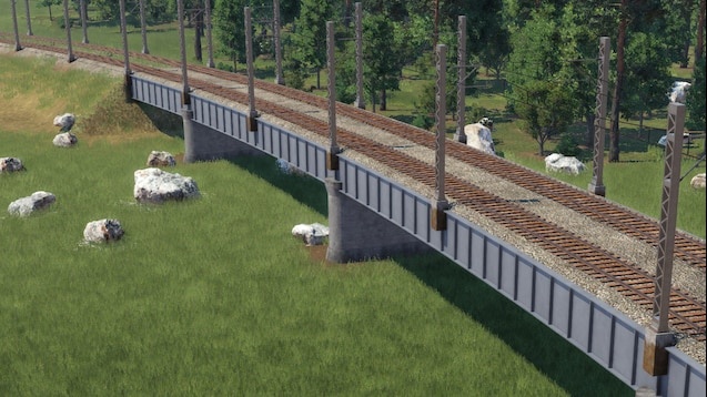 Transport Fever 2 - Bridge Type-2 Iron bridge