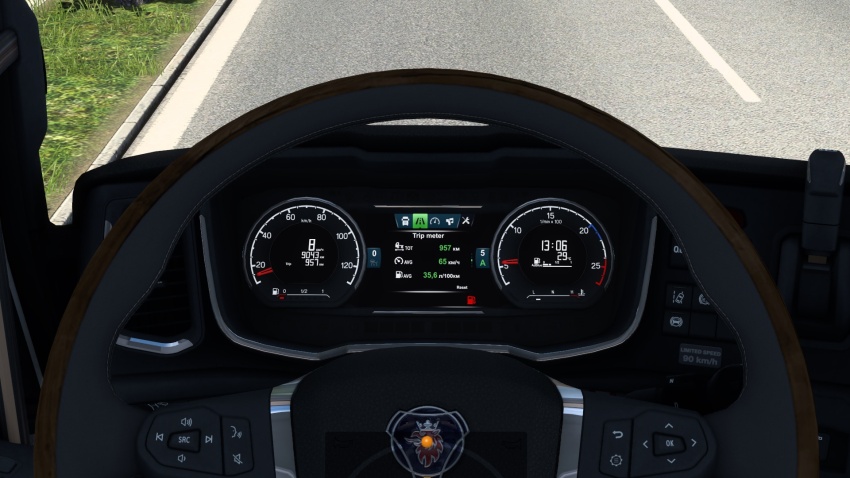 ETS2 - Scania NG Improved Dashboard V5.1