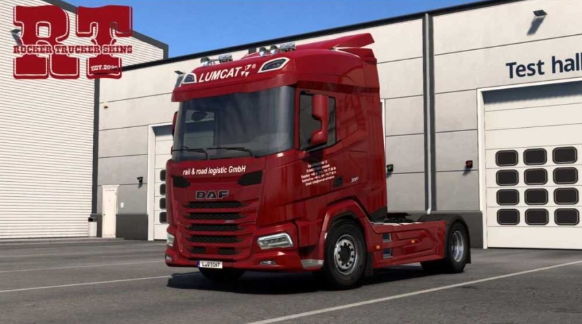 ETS2 - Lumcat Rail & Road Logistic GmbH Skins for DAF NGD/XD