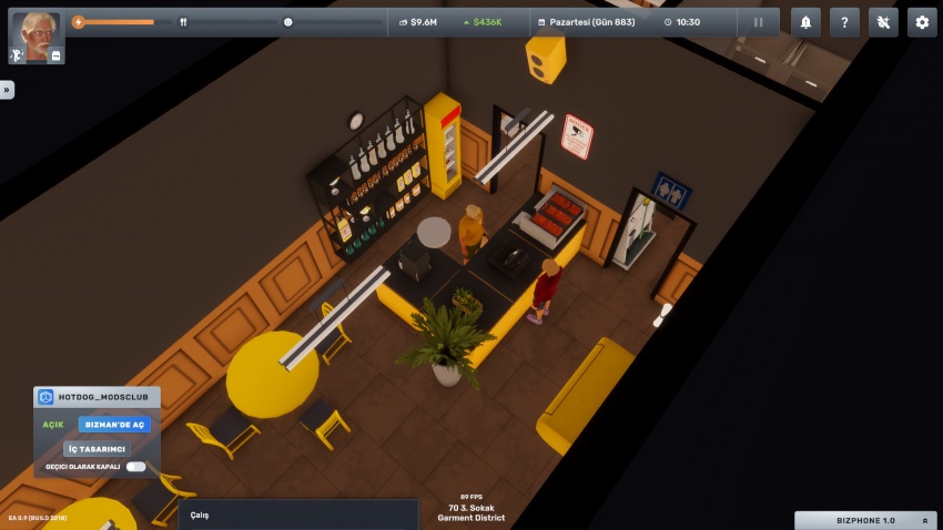 Big Ambitions - HotDog Fast-Food Blueprint (A1) EA0.9