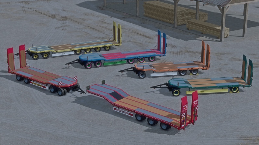 FS25 - Fliegl Lowloader Pack V1.0