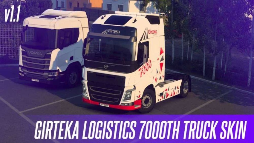 ETS2 - Girteka Logistics 7000th Truck Special Skin V1.1
