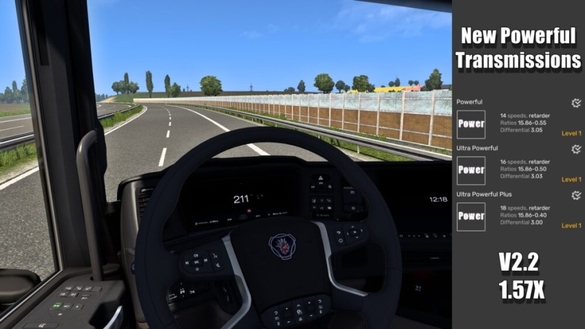 ETS2 - New Powerful Transmissions V2.2