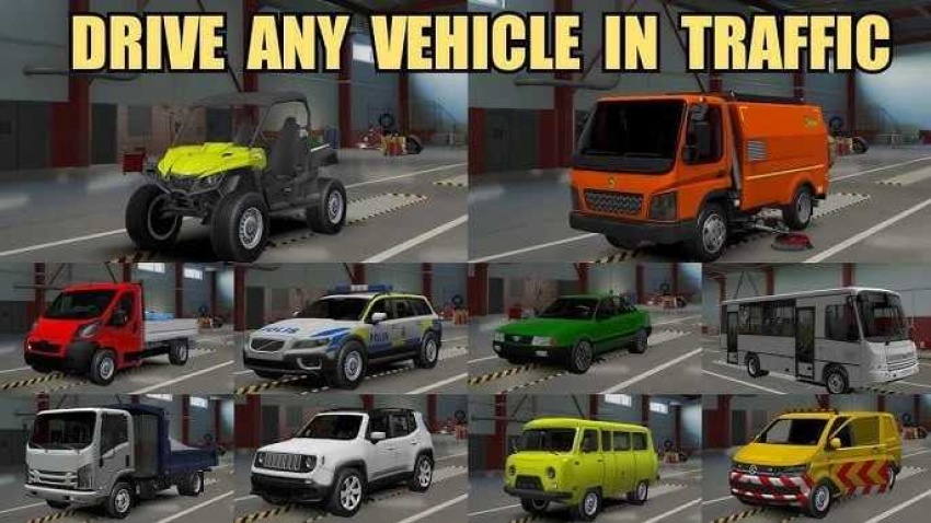 ETS2 - Drivable AI Vehicles V1.2