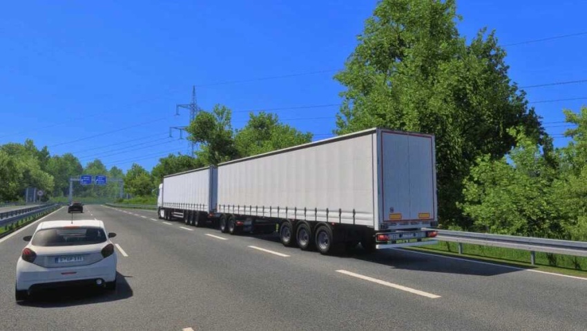 ETS2 - Unlock Double/B-double/HCT Trailers for All Maps (DLC Trailers included)