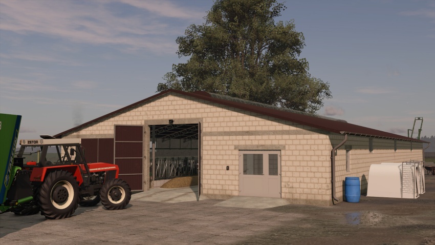 FS25 - Cow Barn With Manure Conveyor V1.0