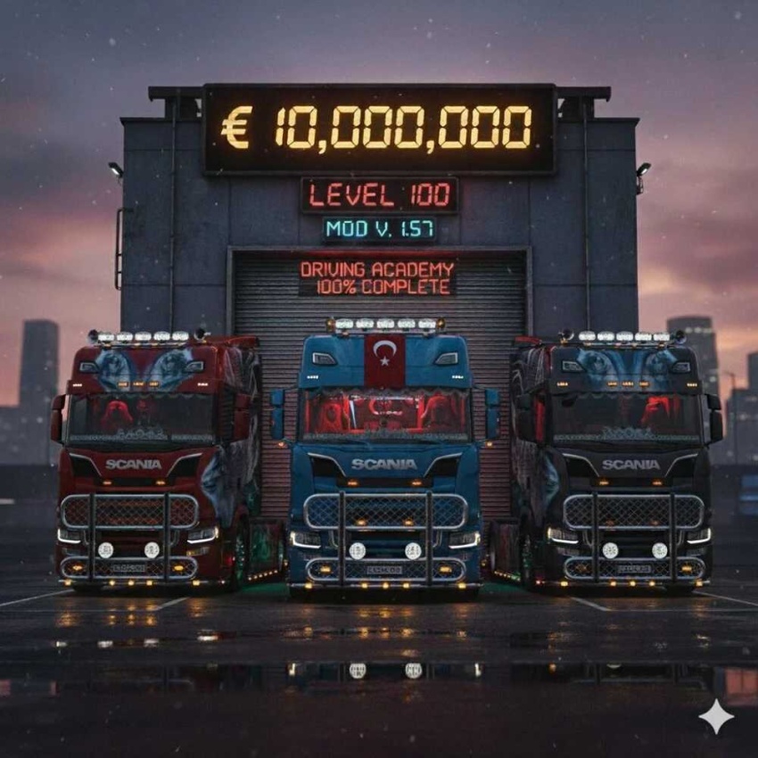 ETS2 - Full Progress Savegame V1.57