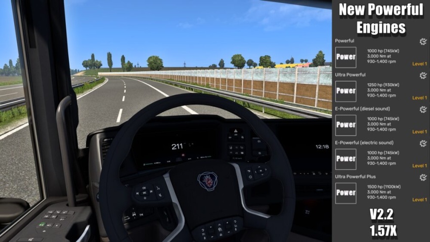 ETS2 - New Powerful Engines V2.2