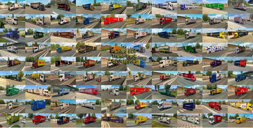 ETS2 - Painted BDF Traffic Pack V15.6.10