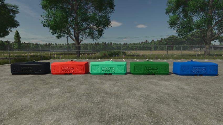 FS25 - Lizard Lead Filled Weight 7500 KG V1.0