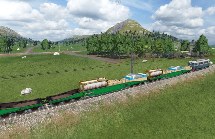 Transport Fever 2 - Yo Flatbed Wagon