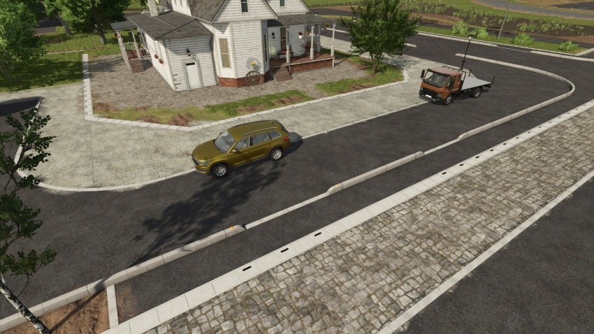 FS25 - Curbstone Fence Pack V1.1