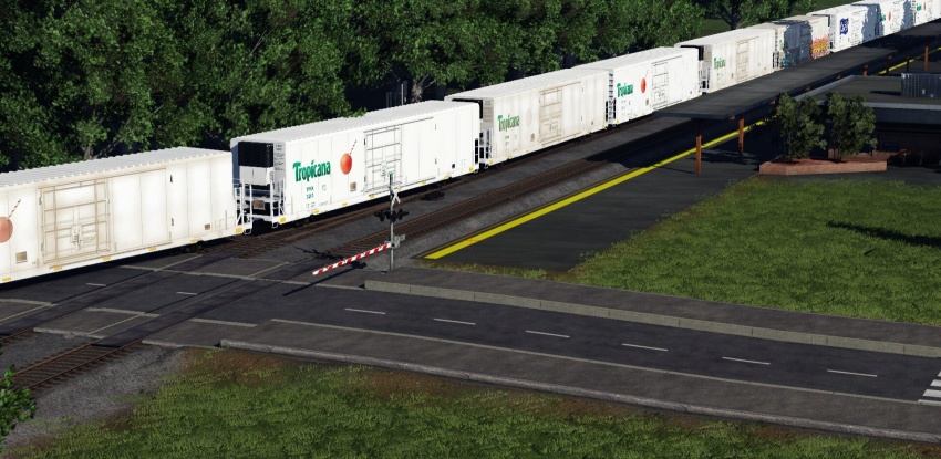 Transport Fever 2 - Tropicana Reefer Cars