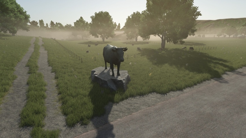 FS25 - Bull Statue V1.0