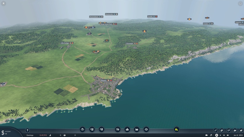Transport Fever 2 - Rimini - San Marino Map