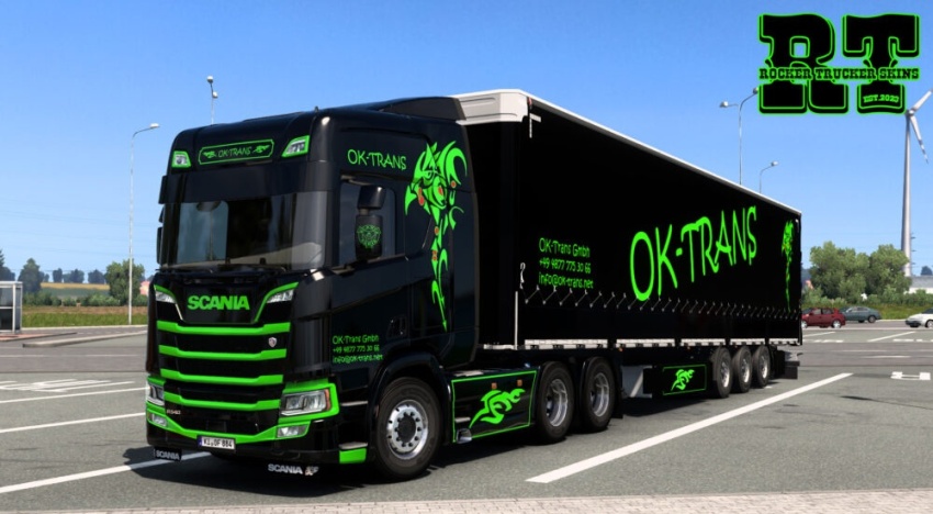 ETS2 - OK-Trans GmbH Skin Pack V1.0
