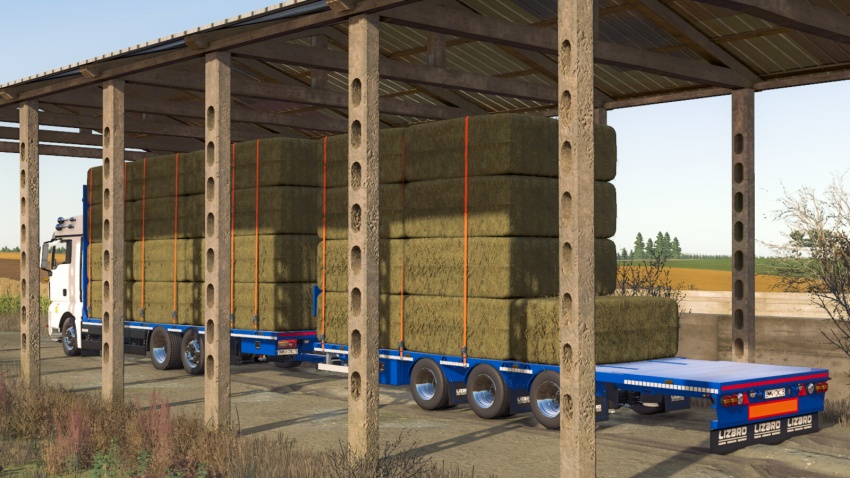FS25 - Lizard Straw Transport Trailer V1.0