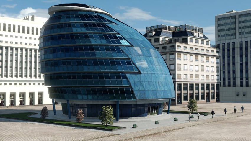 Transport Fever 2 - World Monuments Collection N.40: London City Hall (Southwark)