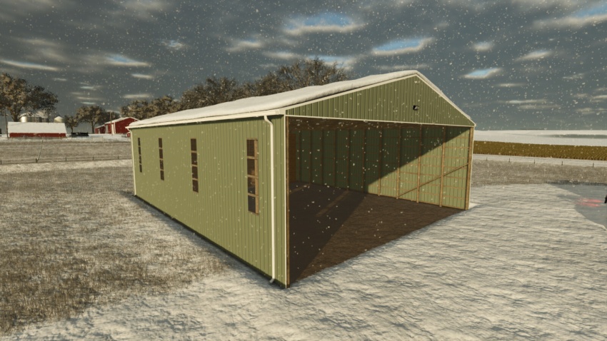 FS25 - 60x80 Bale Shed V1.0