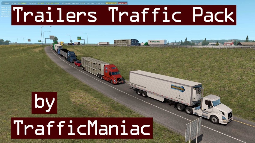 ATS - Trailers Traffic Pack V7.6