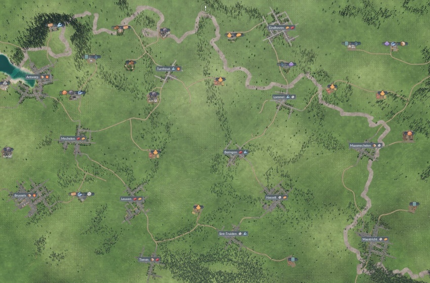 Transport Fever 2 - Belgium Map