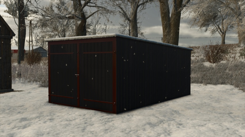 FS25 - Pack Of Tin Car Garages V1.0.1.0