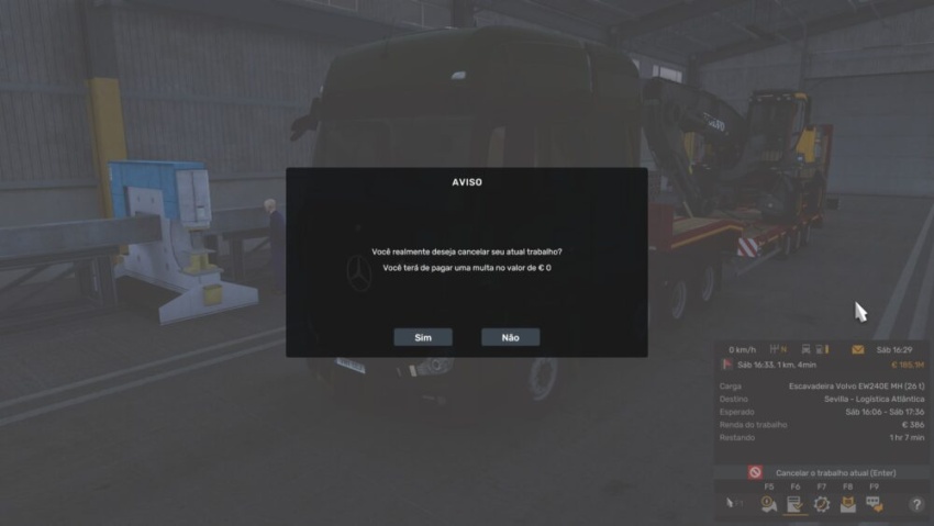 ETS2 - Cancel Current Free Job V1.57
