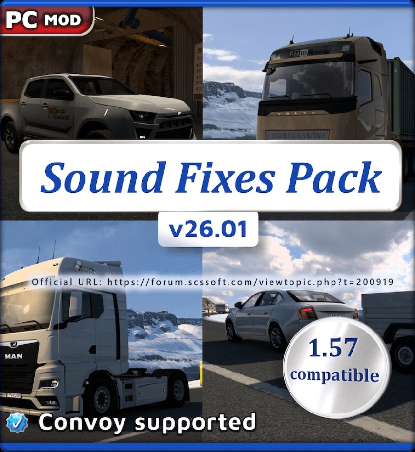 ETS2 - Sound Fixes Pack V26.01