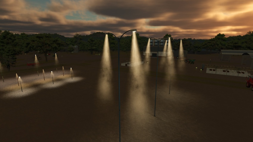 FS25 - Streetlights With Fog V1.0