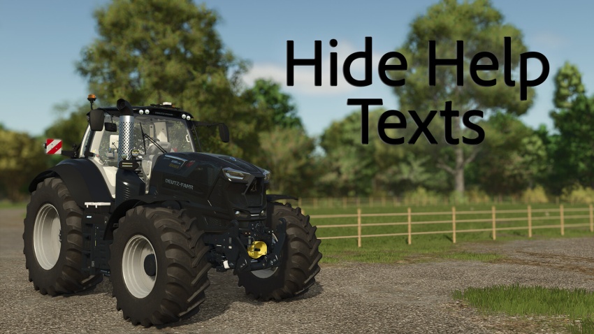 FS25 - Hide Help Texts V1.0